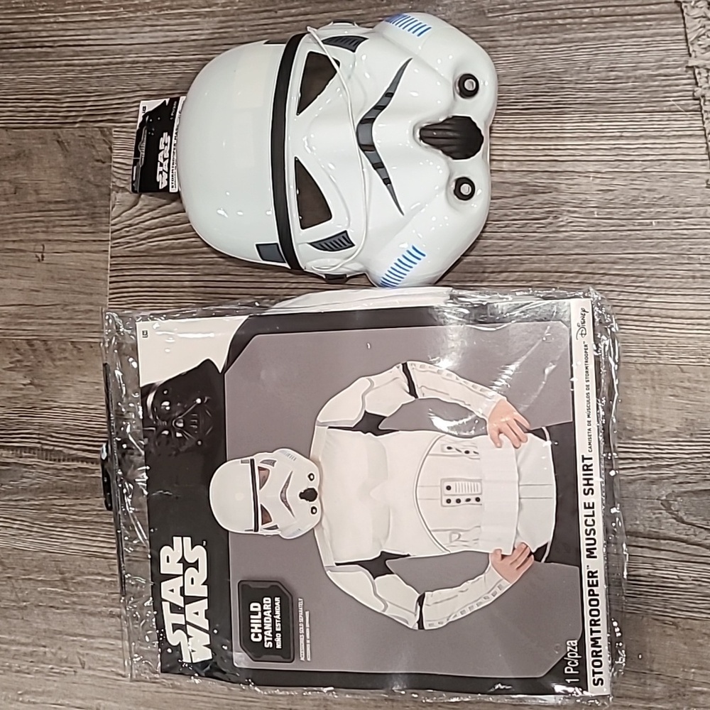 Stormtrooper Muscle Costume with Mask Size up to size 10